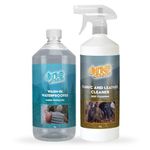 One Chem Wash-In Waterproofer 1 Litre and Fabric and Leather Cleaner 1 Litre, For Cleaning and Waterproofing Clothing