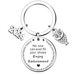 HULALA 2024 Funny Retirement Gifts For Men Women Colleague Nurse Teacher Mentor Tutor Staff Leaving Going Away Goodbye Farewell Keyring Keychain