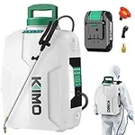 KIMO 3 Gallon Garden Sprayer, 20V 2.0Ah Battery Powered For Lawn and Garden w/ 3 Water Nozzles, 2 Extended Wands, No Manual Pump Yard Sprayer, Electric Backpack Sprayer for Weeding, Cleaning