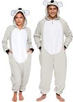 Silver Lilly Slim Fit Adult Onesie - Animal Halloween Costume - Plush Fruit One Piece Cosplay Suit for Women and Men