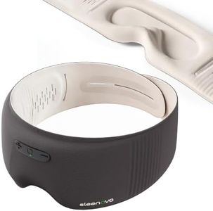 Sleenova Sleep Eye Mask with Bluetooth Headphones - Side Sleeper Optimized with Integrated Offline Audio for Phone-Free Use - 3 Modes for Rest, Nap & Travel