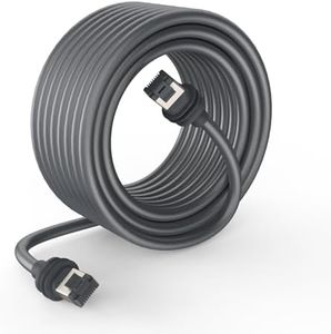 Brnghl Starlink Gen 3 Cable, Replacement Standard V3 Cable 15M/50FT Outdoor Cable Extension - Waterproof Gray