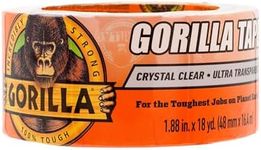 Gorilla 6060002 Crystal Clear Glass Tape 18YD, 1 - Pack