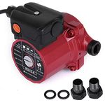 Happybuy 3/4” 110V Hot Water Circulation Pump 9.5 GPM 3-Speed Hot Water Circulating Pump RS15-6 Red Water Circulation Pump for Solar Heater Systems