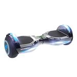 HOVERFLY Glide Hoverboard with Music Speaker, LED 6.5" Wheels Self Balancing Scooter with Dual 200W Motor up to 10km/h & Max 7km Range, Headlight & UL2272 Certified Electric Hover Boards Kids Teens