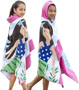 Bavilk Kids Bath Towels, Kids Towel Girls Boys Hooded Beach,Bathroom,Pool Swim Towels 30 × 50 INCH Large Size Ultra Absorbent Cute Cartoon Animal Full Vitality 100% Cotton Wearable Wrap for Child