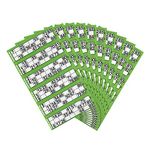 JMS we create smile (𝐒𝐞𝐭 𝐨𝐟 𝟏𝟎 Bingo Tickets 1-480 Numbered Bingo Book 6 to View - Bingo Flyer Tickets, Christmas Party Family Bingo Night (Green)