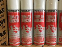 6 x 500ml Trimfix Adhesive High Temperature 140 Degree Spray Glue for Headliners Car Trims