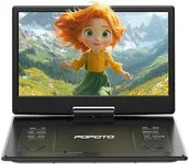 POFOTO 15.7" Portable DVD Player wi