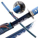 Samurai Sword Japanese Katana 9260 Steel Cold Steel Katana Sword Real Sharp Training Katana (The Brave)