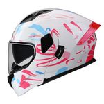 Motorcycle Modular Helmet, Full Face Motorcycle Helmets with Flip-Up Visor for Men Women, Convertible Design with Anti-Fog Visor, Adjustable Ventilation DOT Certified (Butterfly, Large)