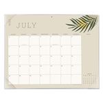 Cabbrix Desk Calendar 2024-2025 with Clear Desktop Mat, Boho Large Desk Pad Calendar 21 x 16.5 Inch Runs From Now to Jun 2025, Desk Blotter Calendar 2024-2025 for Home School and Office