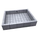 Locking Dungeon Tiles - Masonry and Stone, Terrain Scenery Tabletop 28mm Miniatures Role Playing Game, 3D Printed Paintable