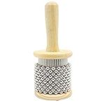 Pop Wooden Cabasa Shaker Small Hand Percussion Instrument Medium Small Size - S, d22