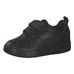 Puma Unisex Kids Courtflex V2 V Inf Sneakers, Puma Black-Dark Shadow, 5 UK