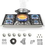 30 Inch Gas Cooktop with 6 Metal Kn