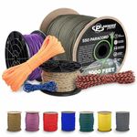 Paracord Planet 550 Paracord – 200+ Colors – Hanks from 10-100 Feet and Spools of 1000 Feet – Great Multi-Use Cord!