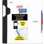 Five Star Advance Spiral Notebook-Standard Size, 5 Subject, College Ruled, 8.5 x 11 Inch Sheet Size, White (73154)