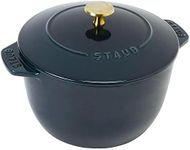 staub La Cocotte de Gohan Z1026-040 La Cocotte de Gohan LaMer L 7.9 inches (20 cm) Brass Knob Specifications Rice Pot, Rice Cooker, 3 Pieces, Cast Iron Pot, Induction Compatible