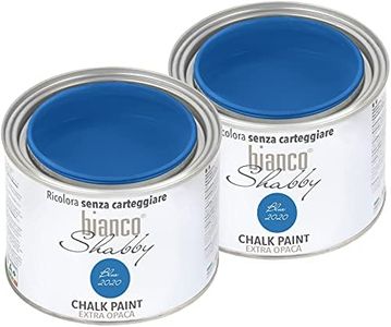 CHALK PAINT Blue (2020) Pittura Shabby Chic Vintage per Mobili e Pareti EXTRA OPACO (2 x 500 ml)