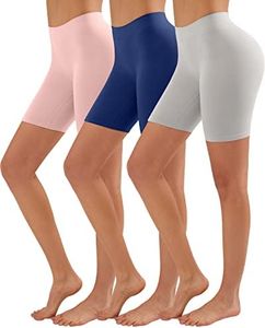 YADIFEN Slip Shorts for Under Dresses Women Seamless Anti Chafing Underwear Shaping Boyshort Smooth Thigh Biker Short Panties