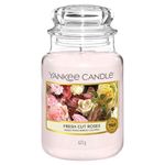 Yankee Candle Scented Candle, Fresh Cut Roses Large Jar Candle, Long Burning Candles: up to 150 Hours, Perfect Gifts for Women