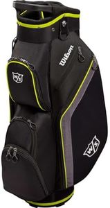 Wilson Golf Lite - Bolsa para carrito de golf, color negro y plateado