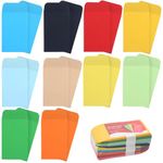 Money Envelopes 100pcs, Self-Adhesive Coloured Small Envelopes Ideal for Storing Little Notes, Coins, Stamps