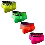 JOCKMAIL 4PCS/Pack Mens Briefs Underwear Breathable Comfort Men Underwear Briefs Male Panties Multicolor