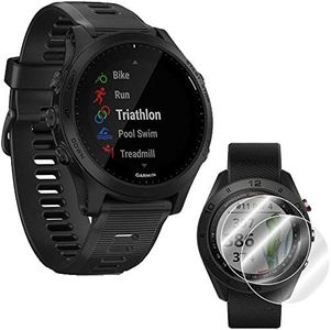 Garmin Forerunner 945 GPS Sport Watch (Black) with Screen Protector (2-Pack) Bundle