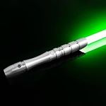 YDDSABER Dueling Lightsaber,Rechargeable Metal Hilt,4 Modes & Sounds,Jedi Light Saber for Adults,FOC,Blaster,Kids Lightsabers Toys,Cosplay, (Green)