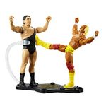 WWE Hulk Hogan vs Andre The Giant Championship Showdown 2-Pack 6-inch Action Figures Friday Night Smackdown Battle Pack for Ages 6 Years Old & Up