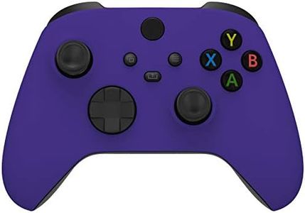 eXtremeRate Purple Replacement Shell for Xbox Series X & S Controller - Personalized Upgrade - Soft Touch Grip Cover Custom Gaming Case Faceplate for Xbox Core Controller