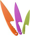 3Pcs/Set Kids Kitchen Knife Plastic Fruit Knife Knives for Bread Lettuce Salad