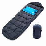 Aim Emporium Indoor and Outdoor Mummy Shape 5°C to 20 °C for Traveling, Camping and Hiking Color Black Sleeping bags with Air Pillow