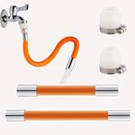 RUIENGCOMM Universal Foaming Extension Hose 360° Free Bending Faucet Extension Hose Bathroom Faucet Extender Tap Hose Universal for Bathroom Sink Faucet for Bathroom and Tap Extender for Kitchen Sink