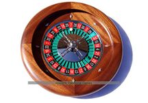 Dal Negro 36cm Montecarlo Mahogany Roulette Wheel with Precision Bearing Mechanism