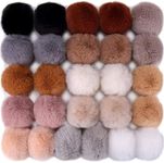 BQTQ 26 Pieces Faux Rabbit Fur Pom 