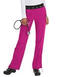 KOI Teal Scrub Pants for Women, Pink Azalea, M