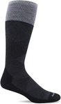 Sockwell Men's Diamond Dandy Moderate Graduated Compression Sock, Black - L/XL
