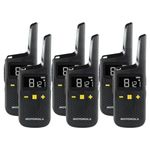 Motorola XT185 PMR446 Licence Free Waterproof and Dust-tight Two Way Walkie Talkie Business Radio (Six pack)