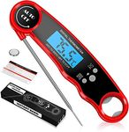 CASON (DEVICE OF C) -ABS Proffesional Waterproof Digital Lcd Cooking Food Thermometer/Kitchen thermometer For Cooking Bbq/barbeque Thermometer Temperature Test Pen (Red), ABS