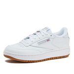 Reebok Womens Club C Double Shoes Sneaker, WHITE/RBKG07/WHITE, 7.5 US