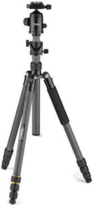 National Geographic Travel Photo Tripod Kit with Monopod, Carbon Fibre, 5-Section Legs, Twist Locks, Load up 8kg, Carrying Bag, Ball Head, Quick Release, NGTR004TCF