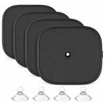 AutokraftZ 𝗨𝗻𝗶𝘃𝗲𝗿𝘀𝗮𝗹 Car Window Sunshade (𝗣𝗔𝗖𝗞 𝗼𝗳 𝟰) - 𝗘𝘅𝘁𝗿𝗮 𝗗𝗮𝗿𝗸 Sun Protection for Heat Reduction Sun Shade with Suction Cups Car Glass Shield & Blinds