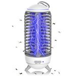 Bug Zapper with Light Sensor,Electric Mosquito Zapper Killer Indoor,1400V High Powered UV Light Fly Trap 360 Degree Mosquito Control Insect Zapper with Cleaning Brush.