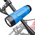 Bluetooth Bicycle Speaker Zealot S1 Bike Cycling Portable Speakers Waterproof, 4000mAh Power Bank, LED Light, TF Card Play, with Full Outdoor Accessories(Bike Mount, Carabiner.)(Blue)