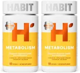 Habit Metabolism Supplement 2 Pack (120 Capsules) - Supports Digestive Health & Metabolism, Vitamin B12, Selenium, Chromium, Apple Cider Vinegar, Vegan, Non-GMO