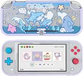 GeekShare Protective Case for Nintendo Switch Lite Cute Slim Cover Case Anti-Scratch Shock Absorption Hard Protective Shell Compatible with Nintendo Switch Lite Skin- Shark Party