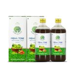 Gentle Ayurvedic Meha Tone Value Pack, 900ml (450ml x 2 Bottles), Amla, Guduchi, Turmeric and Jamun, Improves Digestion